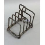 A small Edwardian five bar toast rack. Sheffield.