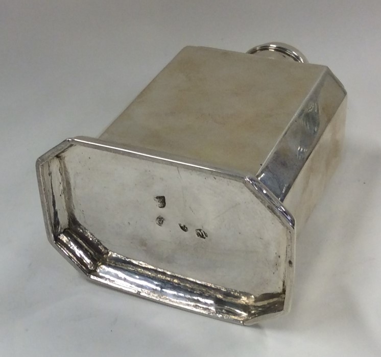 A George I silver caddy with cut corners and slidi - Image 3 of 9