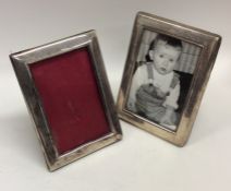 Two silver picture frames. Approx. 152 grams. Est.