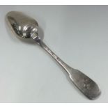 A Continental fiddle pattern silver tablespoon wit