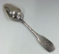 A Continental fiddle pattern silver tablespoon wit