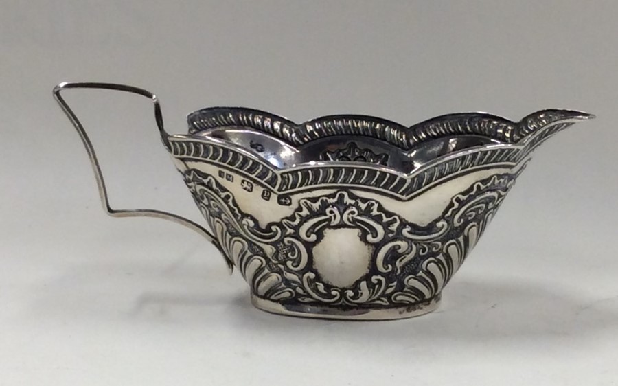 An attractive Edwardian half fluted silver cream j - Image 2 of 3