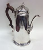 FALMOUTH: A rare tapering hinged top silver chocol