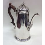 FALMOUTH: A rare tapering hinged top silver chocol