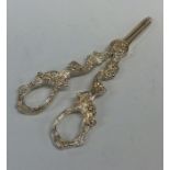 A pair of modern silver cast grape scissors. Appro