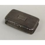 A good Georgian silver snuff box with reeded decor