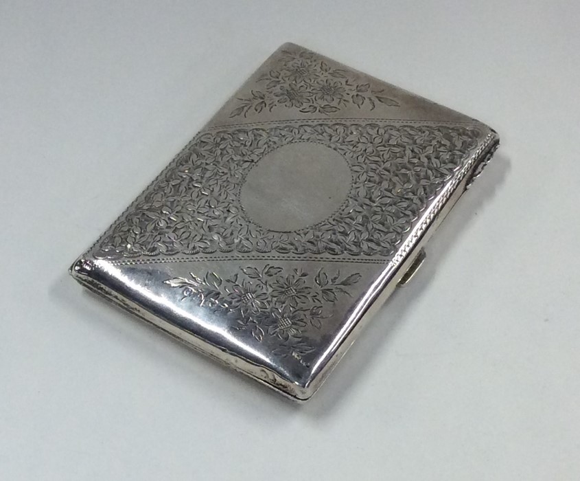 An Edwardian silver wallet with fitted interior en - Image 3 of 6