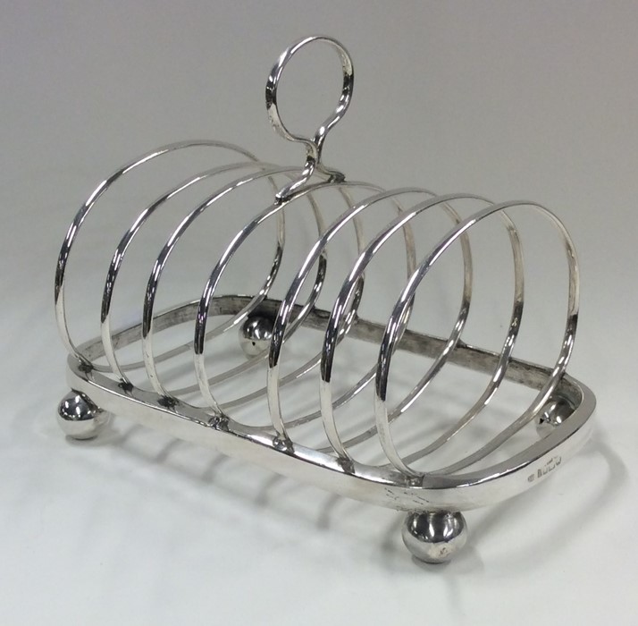 EXETER: A rare seven bar silver toast rack. By Jos - Image 4 of 6