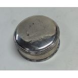 A heavy Georgian silver box with lift-off cover an