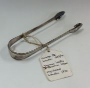 A pair of Georgian silver fiddle and thread patter