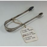 A pair of Georgian silver fiddle and thread patter
