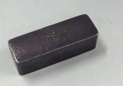 A heavy Chinese silver toothpick box with bird dec