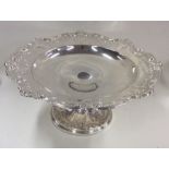 GORHAM: A large silver plated sweet dish decorated