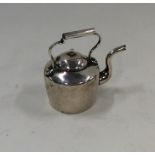 A Continental silver model of a miniature kettle w