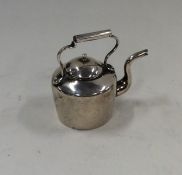 A Continental silver model of a miniature kettle w