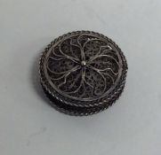 A Georgian miniature silver bobbin decorated with
