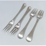 A good set of four OE pattern three prong forks wi
