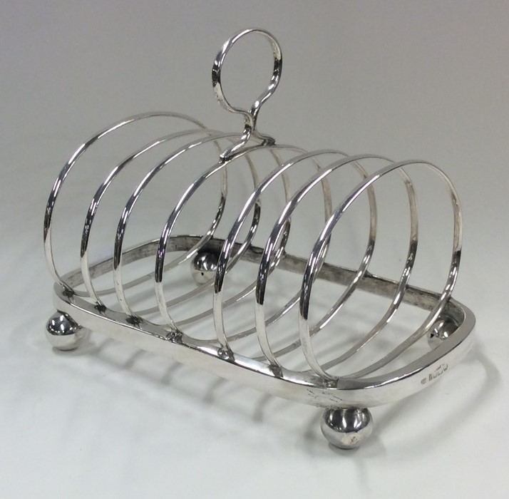 EXETER: A rare seven bar silver toast rack. By Jos - Image 6 of 6