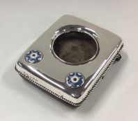 LIBERTY & CO: A silver and enamel watch case with