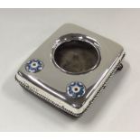 LIBERTY & CO: A silver and enamel watch case with