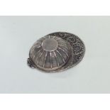 An attractive Georgian silver jockey cap caddy spo