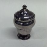 A rare Georgian silver vase shaped nutmeg grater o