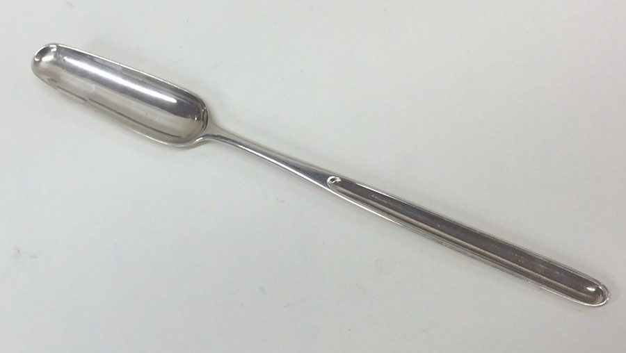 A Georgian silver bottom marked marrow scoop. Lond - Image 2 of 2