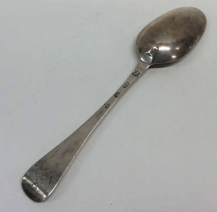 A Georgian Hanoverian pattern silver spoon. London - Image 2 of 2