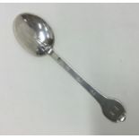 A good Charles II silver rat tail / dog nose trefid spoon