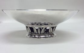 GEORG JENSEN: An attractive silver shallow dish on