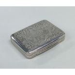 A large silver vinaigrette attractively decorated