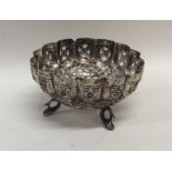 A circular Eastern silver bonbon dish. Approx. 61