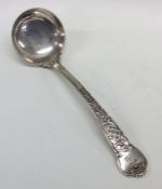 An Elizabethan pattern silver ladle. London. By GA