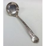 An Elizabethan pattern silver ladle. London. By GA