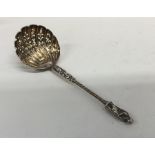 A good quality apostle top silver sifter spoon. Ap