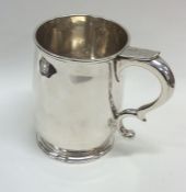 EXETER: A Georgian silver half pint mug of plain design