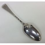 A good Hanoverian pattern silver spoon. London 176