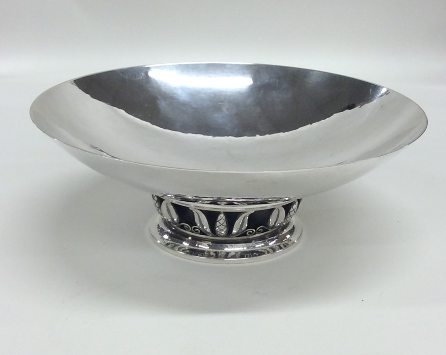 GEORG JENSEN: An attractive silver shallow dish on - Image 2 of 3