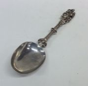 An early Dutch silver apostle spoon decorated with