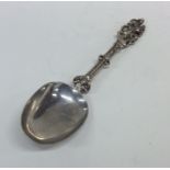 An early Dutch silver apostle spoon decorated with