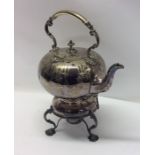 An attractive Victorian EPNS kettle on stand. Est.