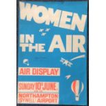 AVIATION: A framed and glazed B.O.A.C. poster; together with a S