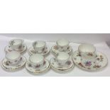 A Royal Worcester decorative part tea service. Est