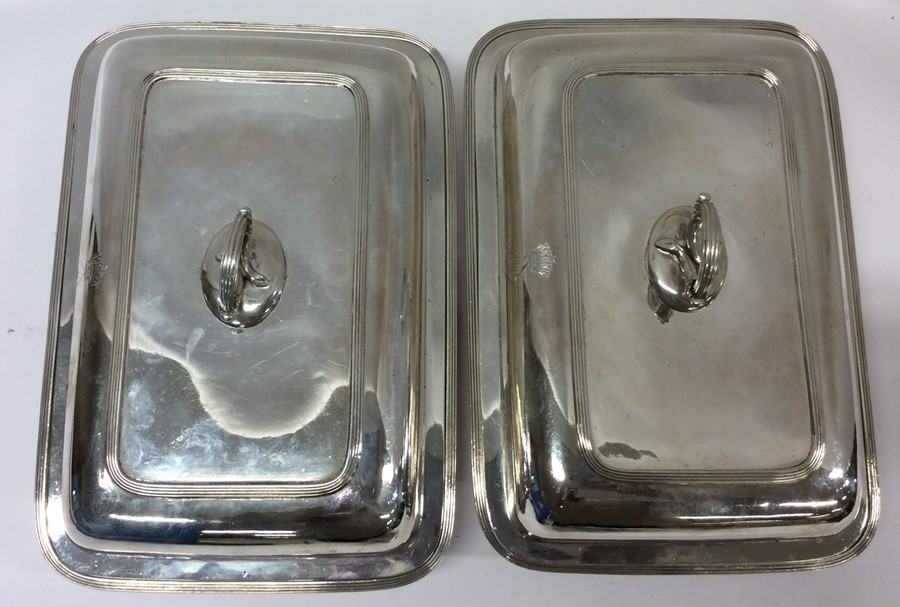 PAUL STORR: A good pair of Georgian silver entrée - Image 3 of 3