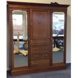 A good quality mahogany cross banded compactum war