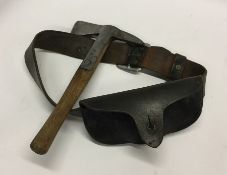 An American firefighter's axe together with a leat