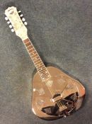 A Recording King Metal Body Resonator Mandolin. Es