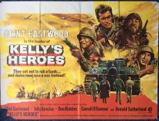 FILM POSTERS: A Clint Eastwood 'Kelly's Heroes' film poster, approx