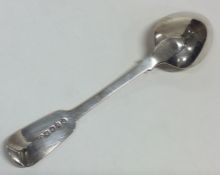 PAUL STORR: A fiddle pattern silver dessert spoon