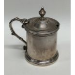 A heavy 19th Century Continental cast silver musta